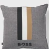 MULHER HUGO BOSS Mais Acessórios>Almofada Estampada Com Logótipo E Risca De Assinatura