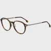 HUGO BOSS Óculos>Armações óticas De Acetato De Havana Com Material De Assinatura
