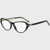 MULHER HUGO BOSS Óculos>Armação ótica Em Acetato Com Detalhes Dourados