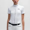 MULHER HUGO BOSS Blusas>Blusa De Espetáculo Equestre Com Meio Em Algodão Elástico