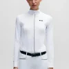 MULHER HUGO BOSS Blusas>Blusa De Espetáculo Equestre Com Vivos De Riscas De Assinatura
