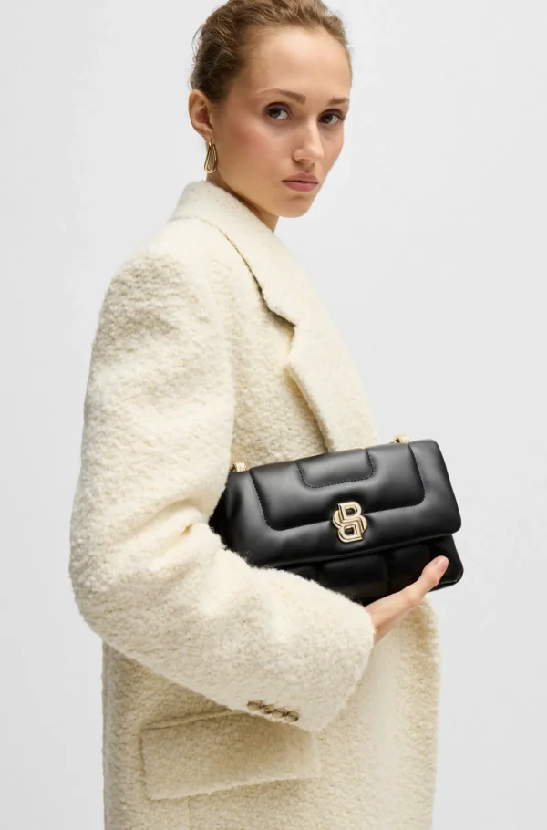 MULHER HUGO BOSS Malas>Bolsa A Tiracolo Acolchoada Com Monograma Double B