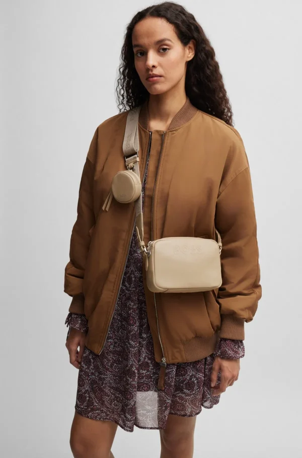 MULHER HUGO BOSS Malas>Bolsa A Tiracolo Em Pele Sintética Com Bolso Removível