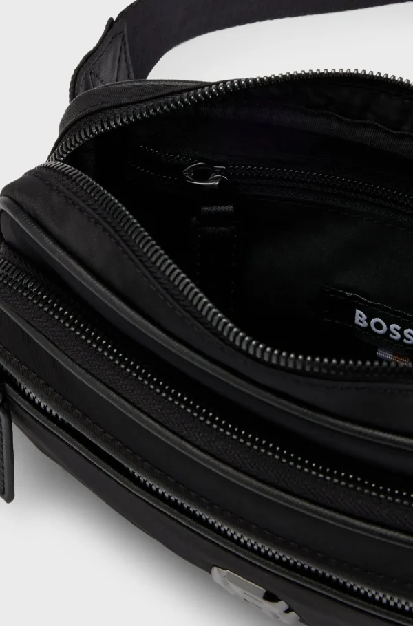 HUGO BOSS Malas>Bolsa De Cintura Em Sarja Com Monograma Double B