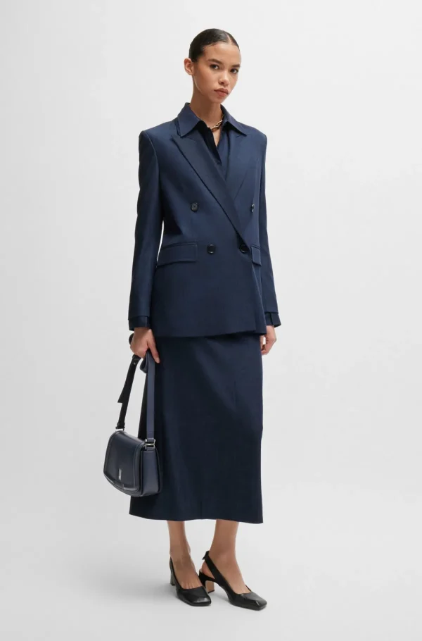 MULHER HUGO BOSS Malas>Bolsa Em Pele Com Material E Monograma Exclusivos