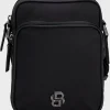 HUGO BOSS Malas>Bolsa Repórter Em Sarja Com Monograma Double B
