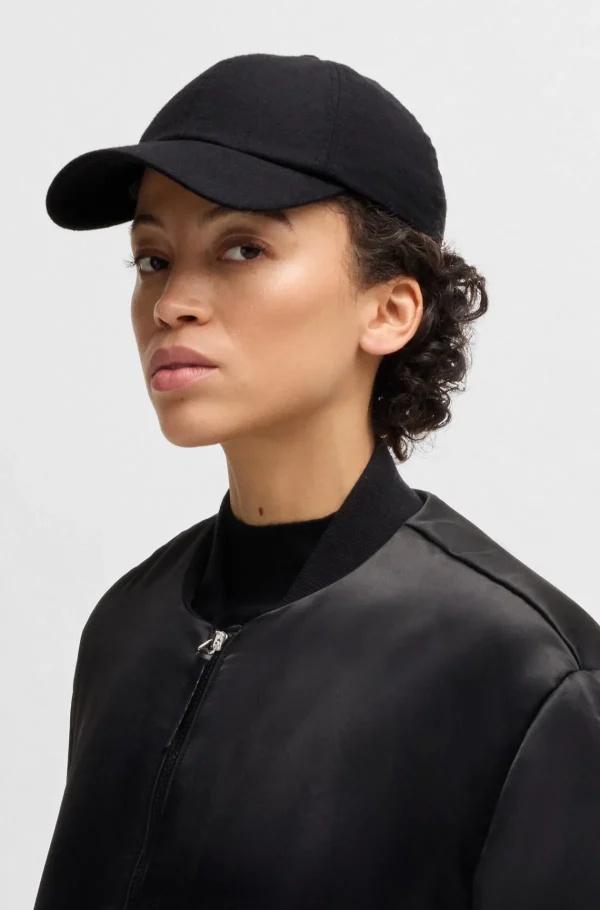 MULHER HUGO BOSS Bonés>Boné Em Mistura De Lã Com Logótipo Bordado