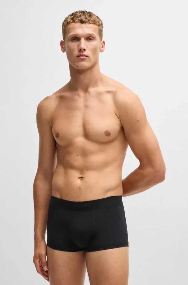 HUGO BOSS Roupa Interior>Boxers De Microfibra Com Cintura Com Logótipo De Silicone