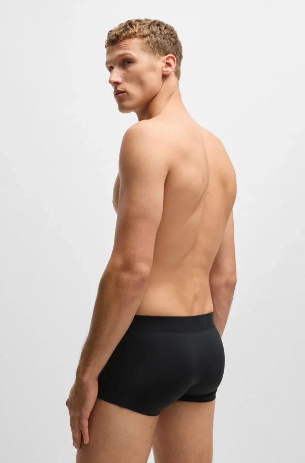 HUGO BOSS Roupa Interior>Boxers De Microfibra Com Cintura Com Logótipo De Silicone