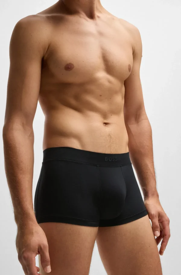 HUGO BOSS Roupa Interior>Boxers De Microfibra Com Cintura Com Logótipo De Silicone
