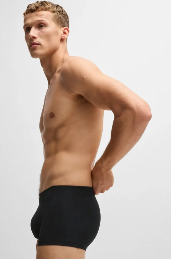 HUGO BOSS Roupa Interior>Boxers De Microfibra Com Cintura Com Logótipo De Silicone