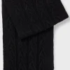 MULHER HUGO BOSS Roupa De Equitação>Cachecol De Malha Trançada Equestre Com Emblema Com Logótipo