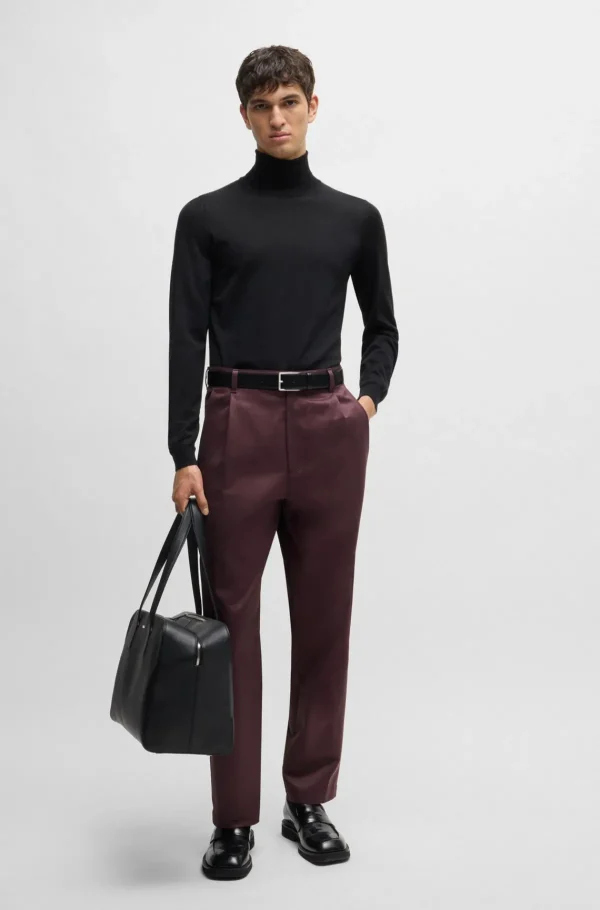 HUGO BOSS Calças E Calções>Calças De Ajuste Descontraído Porsche X BOSS Em Sarja De Algodão