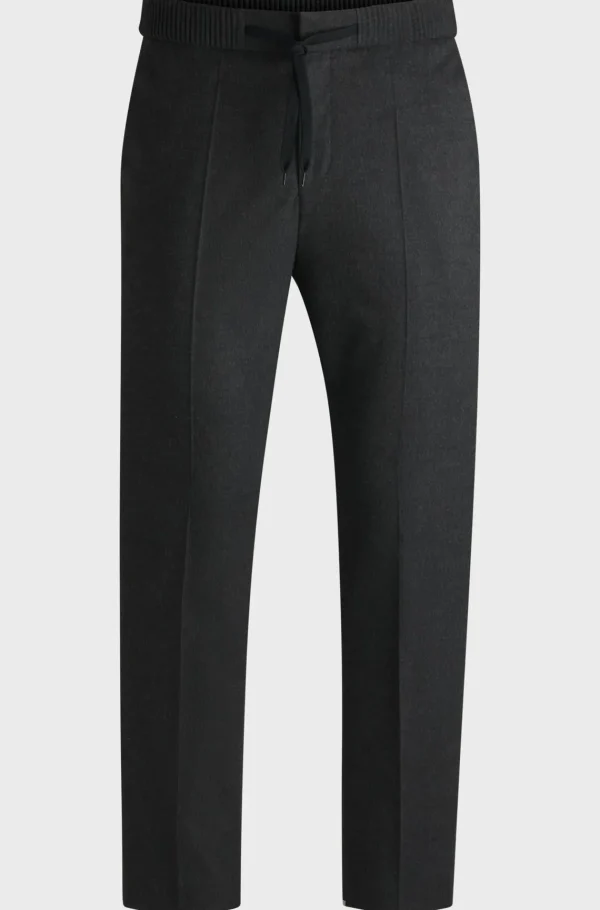 HUGO BOSS Calças E Calções>Calças De Ajuste Slim Em Flanela Super Flexível