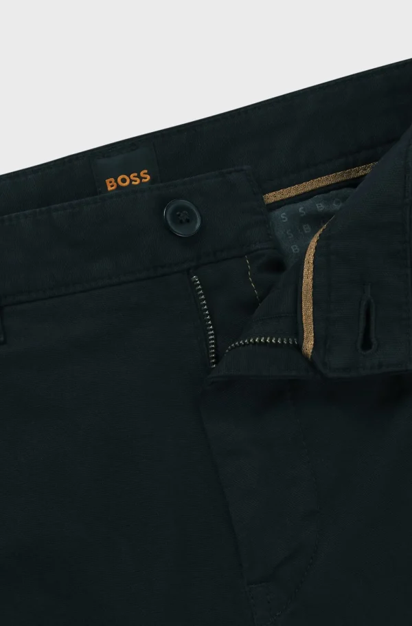 HUGO BOSS Calças E Calções>Calças De Algodão Elástico Com Bolsos Cargo