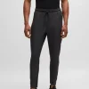 HUGO BOSS Sweats E Hoodies>Calças De Fato De Treino Com Elasticidade Ativa Com Detalhes Refletores Decorativos