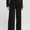 MULHER HUGO BOSS Pijamas E Loungewear>Calças De Fato De Treino Em Veludo De Mistura De Algodão