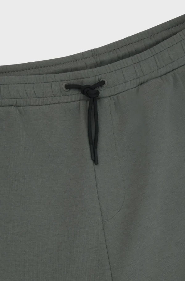 HUGO BOSS Fatos De Treino>Calças De Fato De Treino Em Algodão Elástico Com Logótipo Estampado