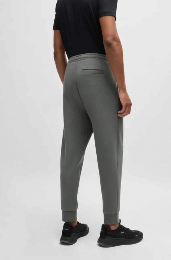 HUGO BOSS Fatos De Treino>Calças De Fato De Treino Em Algodão Elástico Com Logótipo Estampado