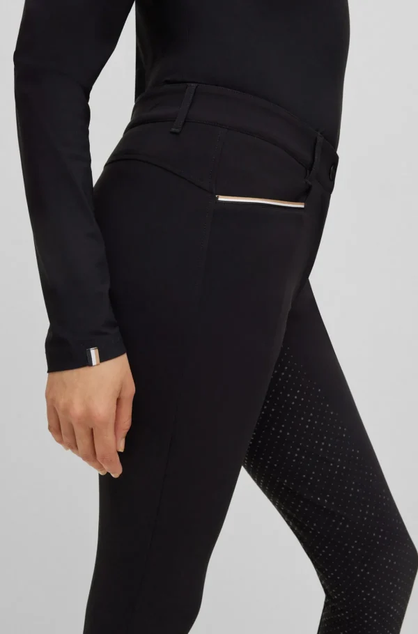 MULHER HUGO BOSS Calças E Calções>Calças Equestres Com Punho Completo Em Material Elástico