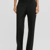 MULHER HUGO BOSS Fatos>Calças Formais De Ajuste Regular Com Cintura Tonal