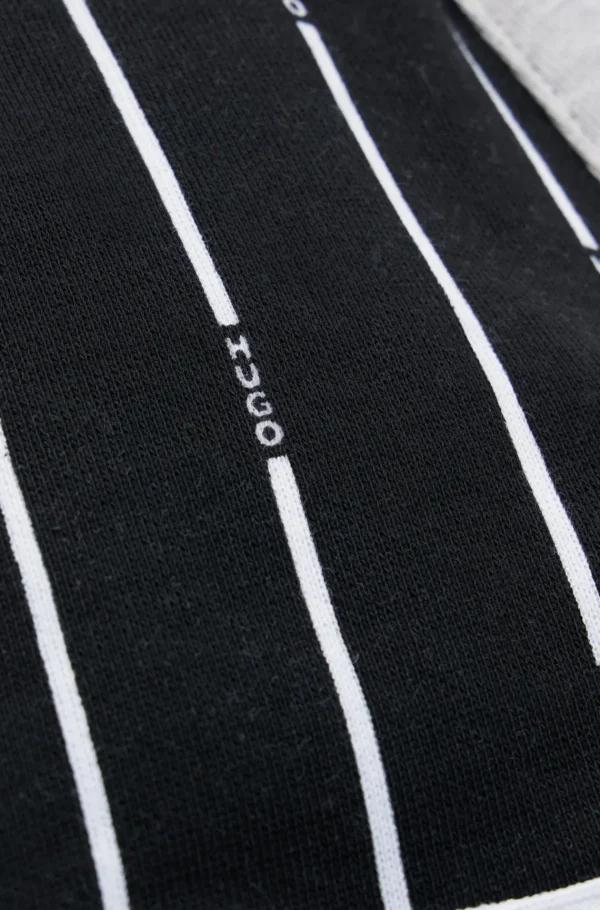 Crianças HUGO BOSS Júniores (Idades 4-14)>Calções De Algodão Para Criança Com Logótipos Mistos