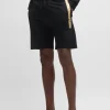HUGO BOSS Pijamas E Loungewear>Calções De Algodão Terry Com Logótipo Metalizado