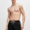 HUGO BOSS Artigos Essenciais>Calções De Banho Com Risca E Logótipo