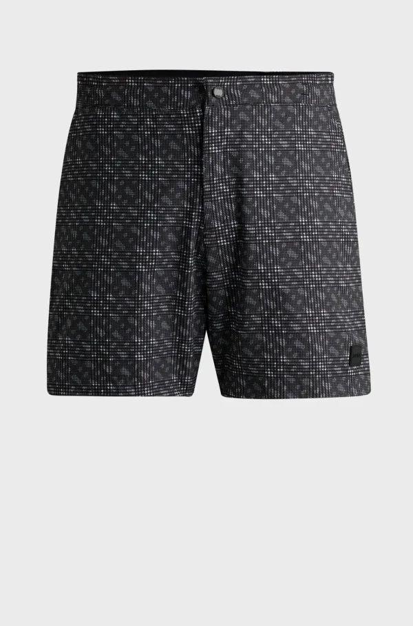 HUGO BOSS Fatos De Banho>Calções De Banho De Secagem Rápida Com Estampado De Monograma