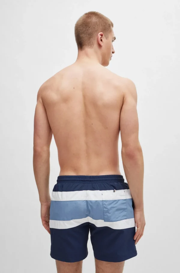 HUGO BOSS Fatos De Banho>Calções De Banho Totalmente Forrados Com Bloco De Cores