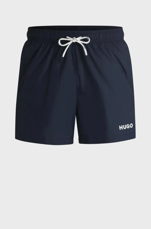HUGO BOSS Artigos Essenciais>Calções De Banho Totalmente Forrados Com Logótipo Contrastante