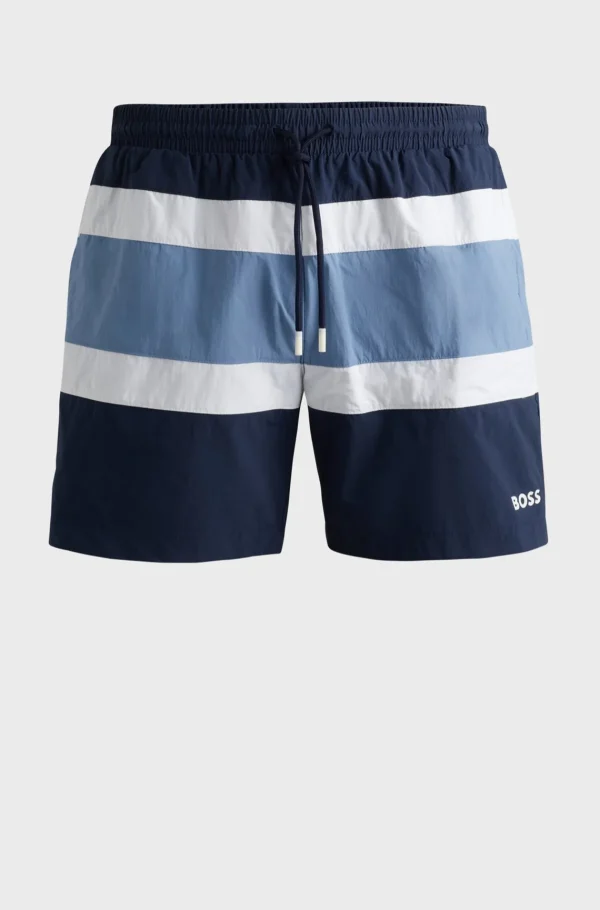 HUGO BOSS Fatos De Banho>Calções De Banho Totalmente Forrados Com Bloco De Cores