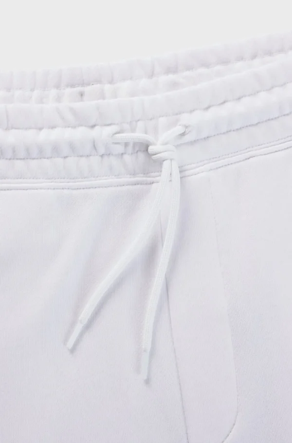 HUGO BOSS Calças E Calções | Sweats E Hoodies>Calções De Terry De Algodão Com Emblema De Logótipo Azul