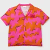 Crianças HUGO BOSS Partes De Cima Para Rapaz>Camisa Com Estampado Ousado E Etiqueta Vermelha Com Logótipo Para Criança