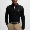 HUGO BOSS Camisas>Camisa De Ajuste Regular Em Algodão Antivincos