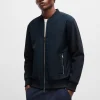 HUGO BOSS Sweats E Hoodies>Camisola Bomber De Algodão Elástico Porsche X BOSS Com Materiais Mistos