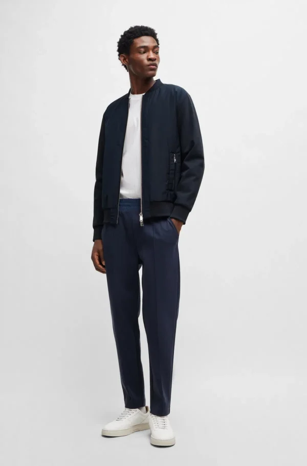 HUGO BOSS Sweats E Hoodies>Camisola Bomber De Algodão Elástico Porsche X BOSS Com Materiais Mistos