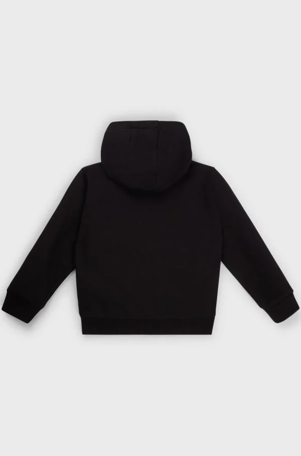 Crianças HUGO BOSS Júniores (Idades 4-14)>Camisola Com Capuz Com Fecho Para Criança E Logótipo Na Manga
