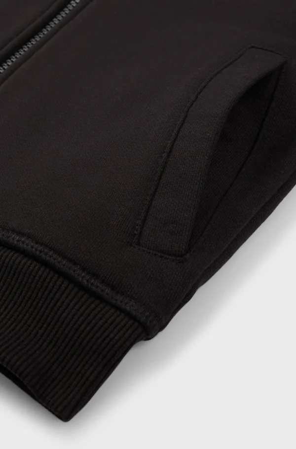 Crianças HUGO BOSS Júniores (Idades 4-14)>Camisola Com Capuz Com Fecho Para Criança E Logótipo Na Manga