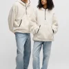 HUGO BOSS Sweats E Hoodies>Camisola Com Capuz De Peluche Com Gola Com Fecho E Logótipo
