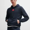HUGO BOSS Sweats E Hoodies>Camisola Com Capuz De Terry De Algodão Com Etiqueta De Logótipo