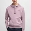 HUGO BOSS Sweats E Hoodies>Camisola Com Capuz Em Algodão Pêssego Com Detalhe Do Logótipo