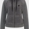 MULHER HUGO BOSS Roupa De Equitação>Camisola Com Capuz Equestre Híbrida Com Corpo E Capuz Em Pelúcia