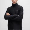HUGO BOSS Ginásio E Corrida | Sweats E Hoodies>Camisola Com Fecho Com Logótipo Refletor Decorativo