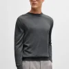 HUGO BOSS Camisolas E Cardigans>Camisola De Ajuste Regular Em Lã, Seda E Caxemira