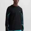 HUGO BOSS Camisolas E Cardigans>Camisola De Ajuste Regular Com Punhos Canelados Em Jacquard Degradé