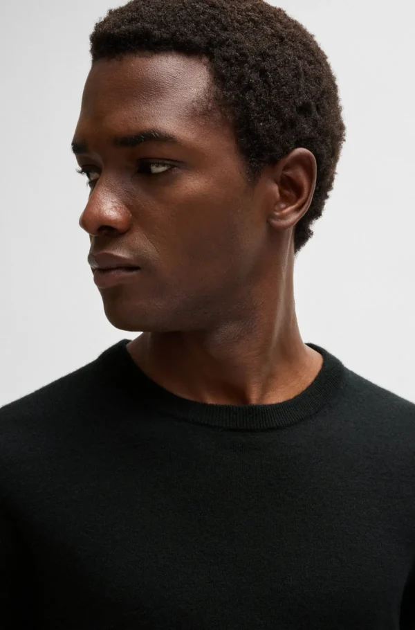 HUGO BOSS Camisolas E Cardigans>Camisola De Ajuste Regular Em Caxemira