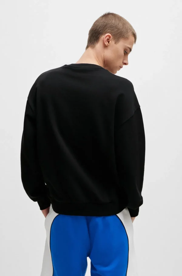 HUGO BOSS Sweats E Hoodies>Camisola De Ajuste Regular Em Terry De Algodão Com Logótipo