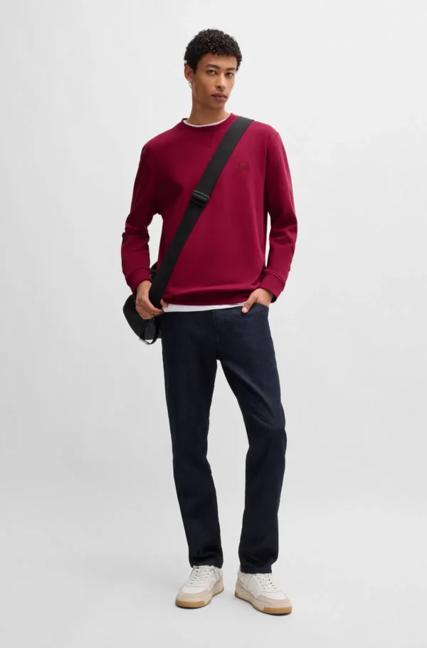 HUGO BOSS Sweats E Hoodies>Camisola De Algodão Felpudo Com Emblema De Logótipo