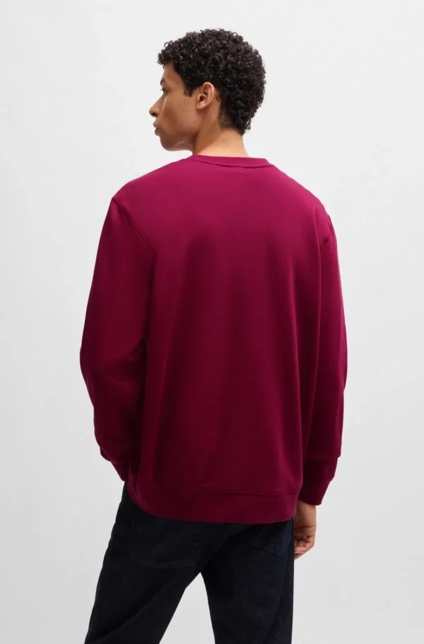 HUGO BOSS Sweats E Hoodies>Camisola De Algodão Felpudo Com Emblema De Logótipo
